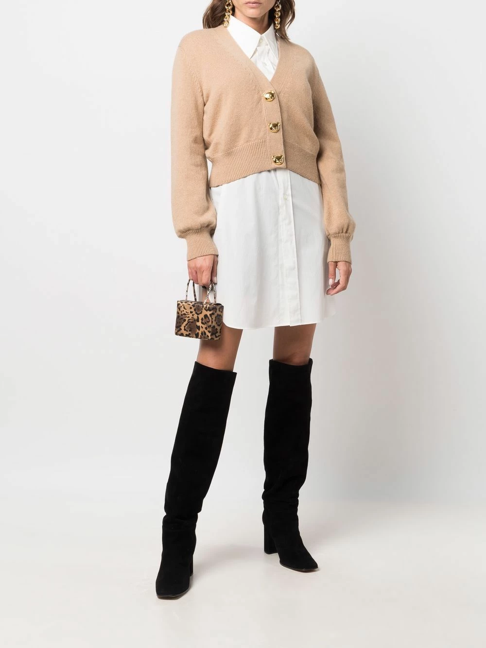 Budget π Moschino Cropped knitted cardigan π 4 Moschino cropped knitted cardigan