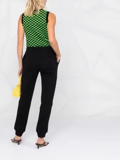 Moschino logo-print cotton track trousers