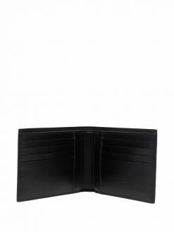 Moschino logo-print leather wallet