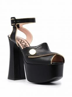 Moschino 140mm zip-detail platform sandals