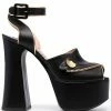 Moschino 140mm zip-detail platform sandals
