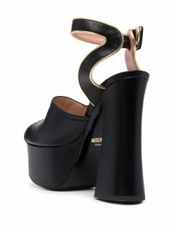 Moschino 140mm zip-detail platform sandals