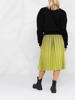 Moschino logo-print puff-sleeves sweatshirt