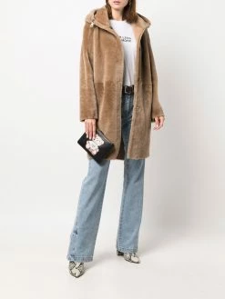 Moschino Teddy Bear-print leather clutch