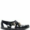 Moschino logo-lettered strappy jelly sandals