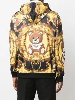 Moschino Teddy Bear-print drop-shoulder hoodie