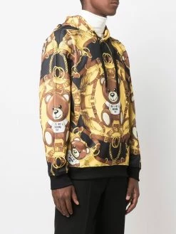 Moschino Teddy Bear-print drop-shoulder hoodie
