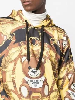 Moschino Teddy Bear-print drop-shoulder hoodie