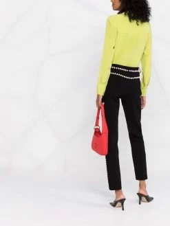 Moschino faux-pearl embellished trousers