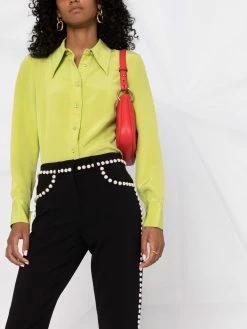 Moschino faux-pearl embellished trousers