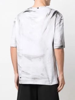 Moschino painterly-print logo T-shirt