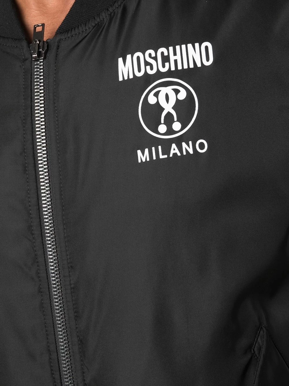 Promo ๐คฉ Moschino Logo printed bomber jacket ๐ 7 Moschino logo-printed bomber jacket