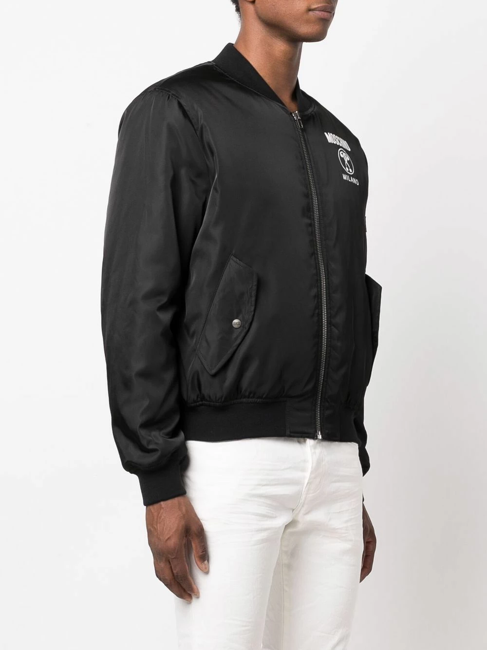 Promo ๐คฉ Moschino Logo printed bomber jacket ๐ 6 Moschino logo-printed bomber jacket