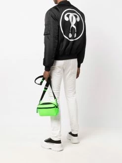 Promo ๐คฉ Moschino Logo printed bomber jacket ๐ 8 Moschino logo-printed bomber jacket