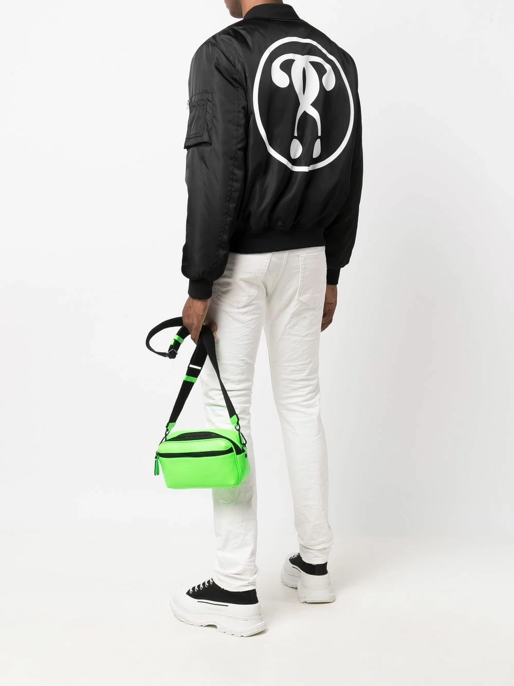 Promo ๐คฉ Moschino Logo printed bomber jacket ๐ 4 Moschino logo-printed bomber jacket