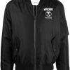 Moschino logo-printed bomber jacket