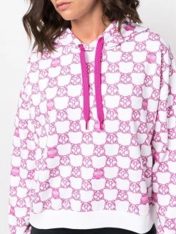 Moschino checked Question Mark hoodie