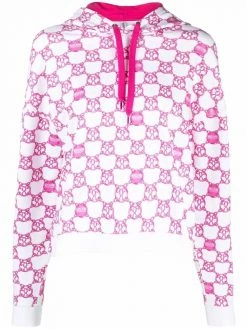 Moschino checked Question Mark hoodie