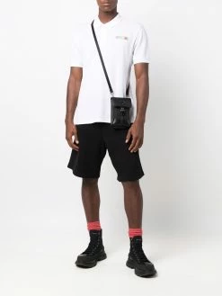 Moschino embroidered-logo jogger shorts