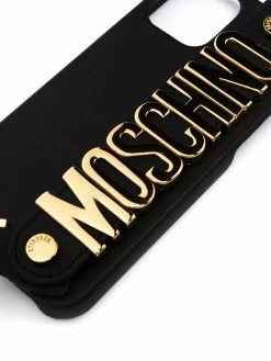 Moschino logo-plaque Iphone 12/12 Pro case