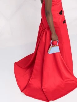 Moschino heart-sequin trailed gown