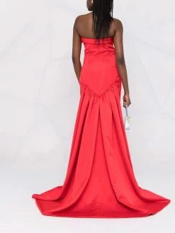 Moschino heart-sequin trailed gown