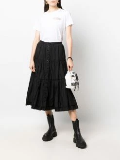 Moschino cow-print bucket bag