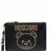 Moschino Teddy studded clutch