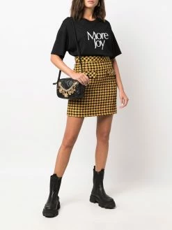 Moschino charm-detail quilted leather satchel