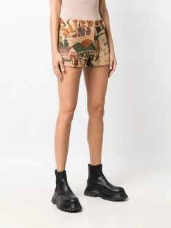 Moschino sketch-print shorts