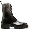 Top 10 โค๏ธ Moschino Gradient logo print combat ๐ฅพ boots ๐ 1 Moschino gradient logo-print combat boots