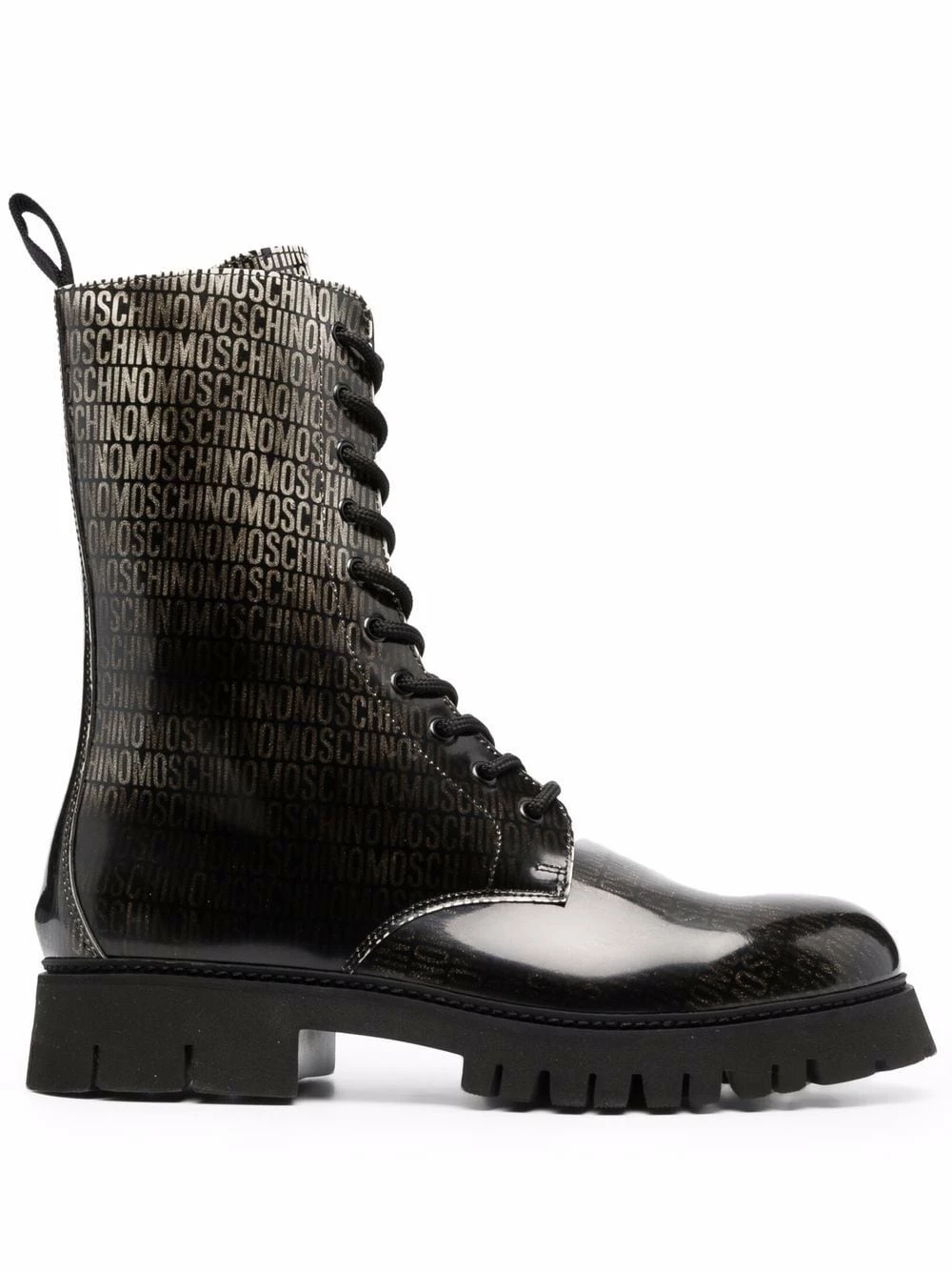 Top 10 โค๏ธ Moschino Gradient logo print combat ๐ฅพ boots ๐ 3 Moschino gradient logo-print combat boots