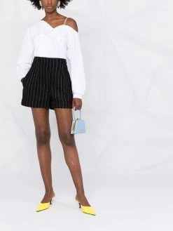 Moschino pinstripe-print high-waisted shorts