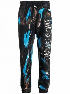 Moschino painted logo trousers