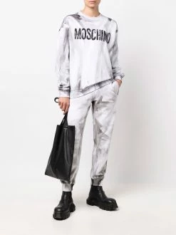 Moschino logo-print detail track pants
