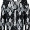 Moschino argyle-pattern cardigan