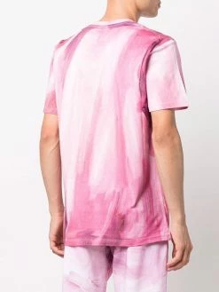 Moschino paint-effect logo-print T-shirt