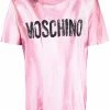 Moschino paint-effect logo-print T-shirt