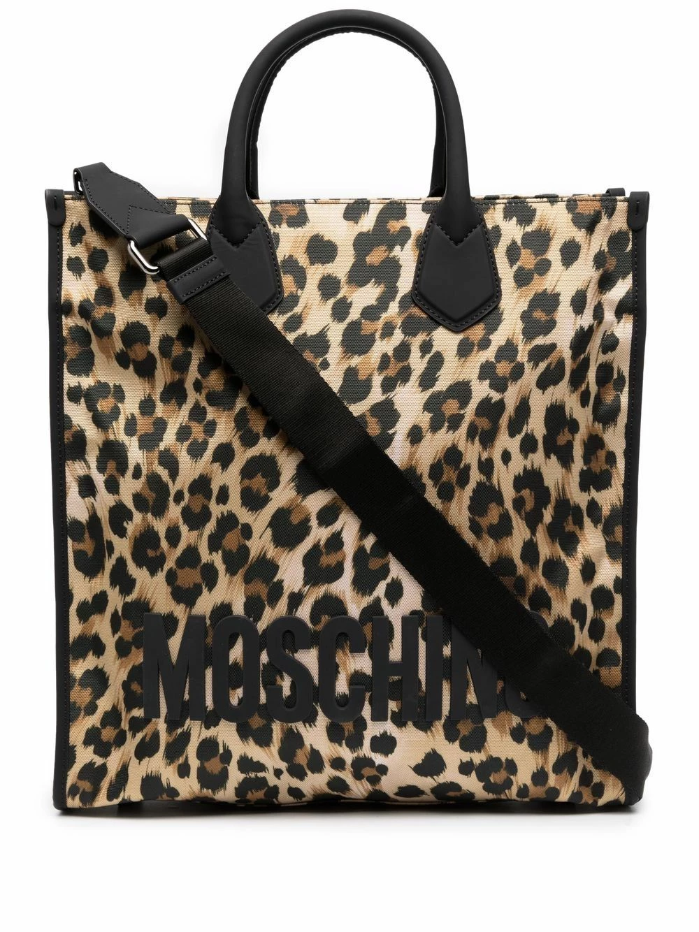 Buy ⌛ Moschino Leopard print tote bag ⌛ 3 Moschino leopard-print tote bag