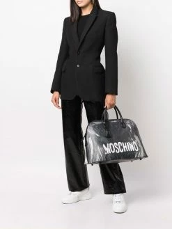Moschino paint brush-print tote bag