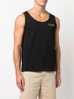 Moschino logo-print vest top