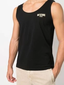 Moschino logo-print vest top