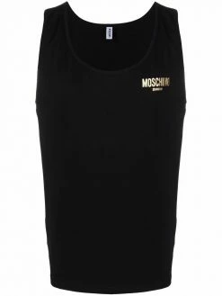 Moschino logo-print vest top