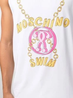 Moschino swim chain print vest