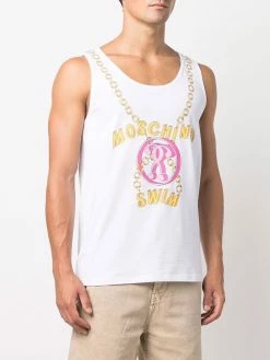 Moschino swim chain print vest