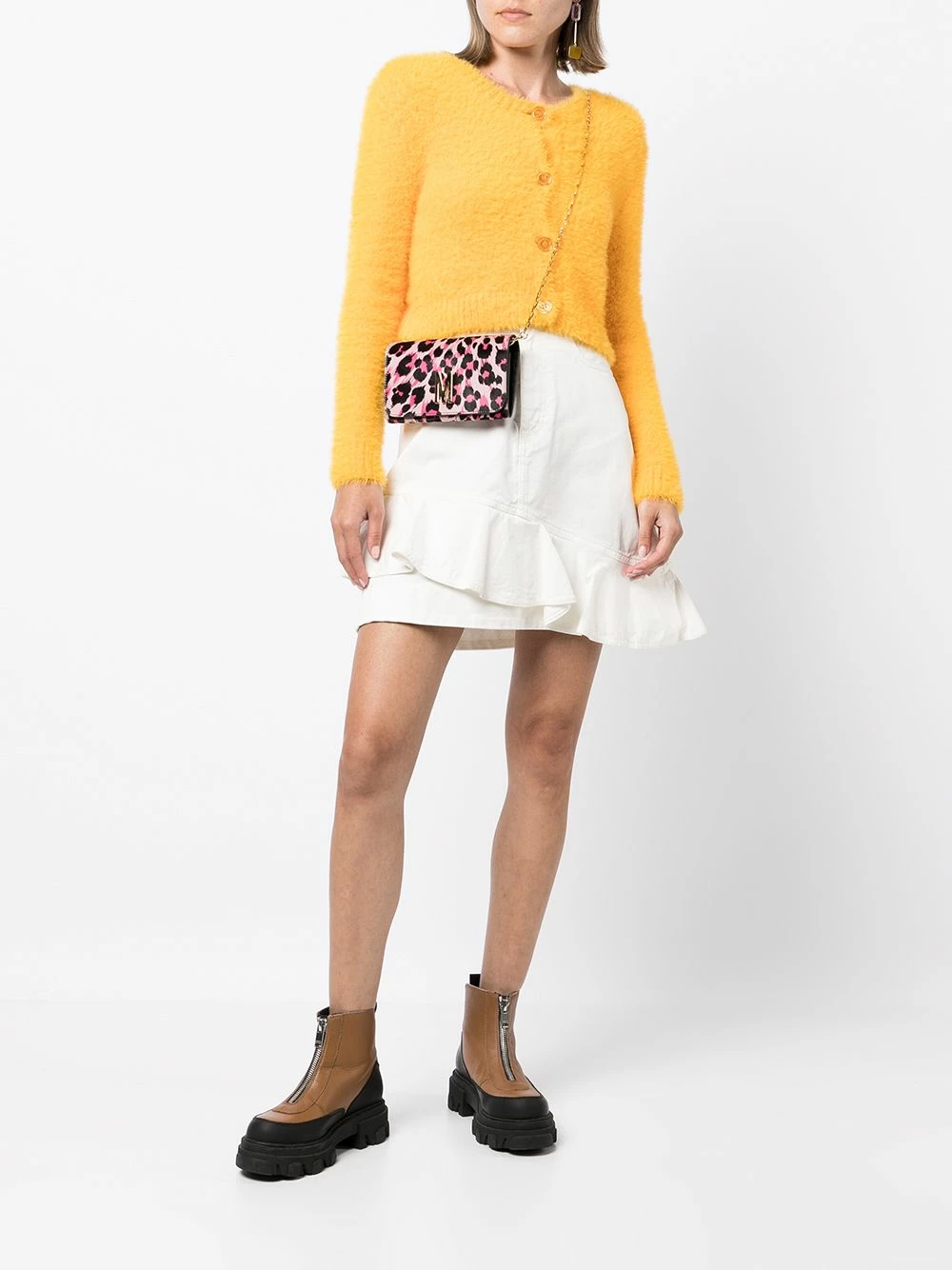 Outlet โ Moschino Leopard print wallet on chain ๐คฉ 4 Moschino leopard-print wallet on chain