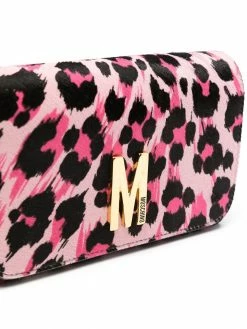 Outlet โ Moschino Leopard print wallet on chain ๐คฉ 10 Moschino leopard-print wallet on chain