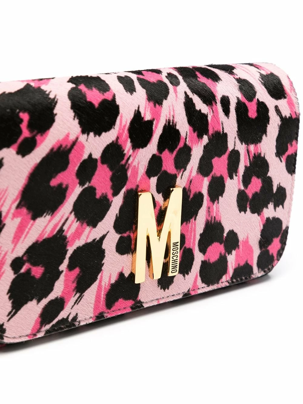 Outlet โ Moschino Leopard print wallet on chain ๐คฉ 6 Moschino leopard-print wallet on chain