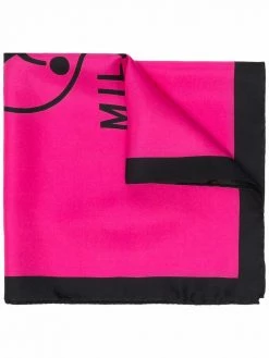 Moschino logo-print silk handkerchief