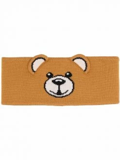 Moschino teddy bear-knitted hair band